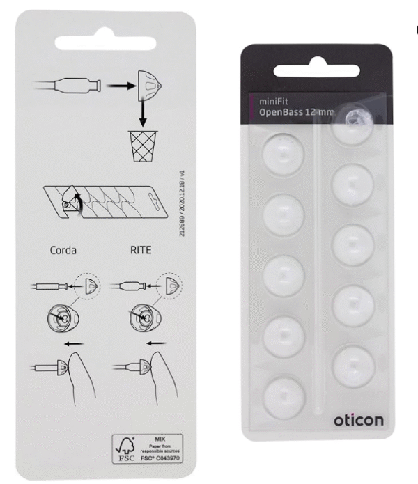 Oticon 12mm open miniFIT dome
